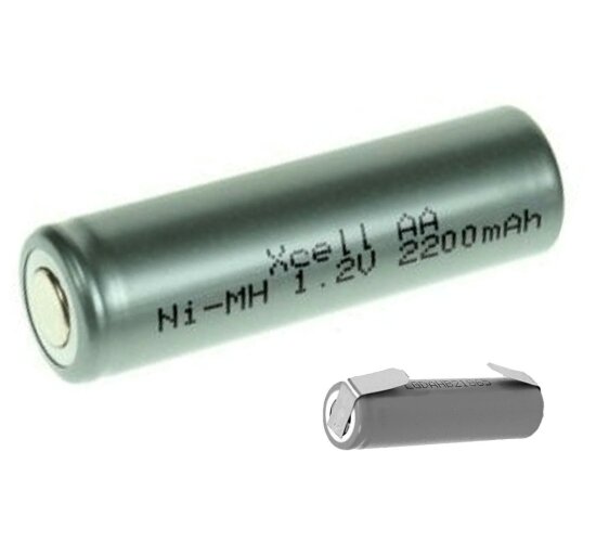 XCell Akku Mignon AA 1,2V / 2200mAh X2200AAI NiMhLötfahne U