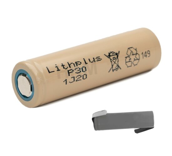 Lithplus L18650-2.0 1950mAh - 30A Ersatz Akku für Samsung 20R Lötfahne Z