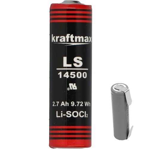 Xcell Kraftmax Lithium 3,6V Batterie LS14500 AA Mignon Lötfahne U
