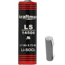 Xcell Kraftmax Lithium 3,6V Batterie LS14500 AA Mignon...