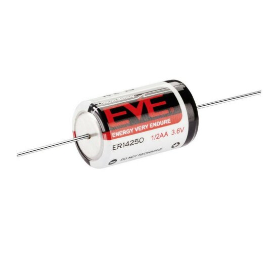 EVE ER14250 LS14250 1/2 AA Lithium-Thionylchlorid 3,6 V CNA Axialdraht