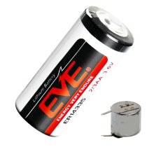 EVE ER14335 2/3AA 3.6V 1-2Ah LiMnO2 -60 ° C bis 85...