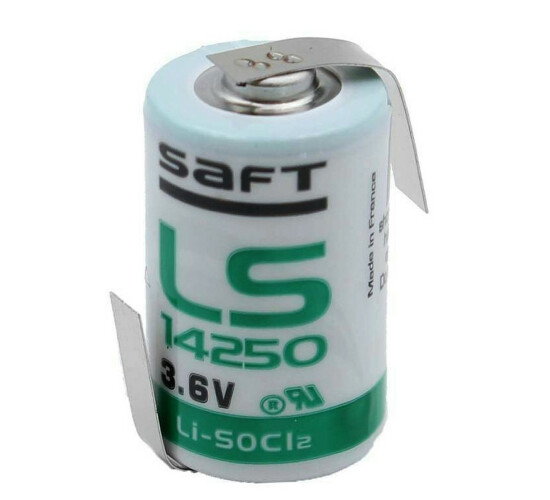 Saft Batterie LS14250 1/2 AA Lithium-Thionylchlorid 3,6V m Lötfahne Z