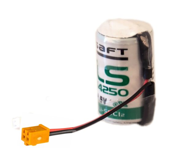 Saft Batterie LS14250 1/2 AA + JAE-IL-G-2S-S3C2-SA-INVERS