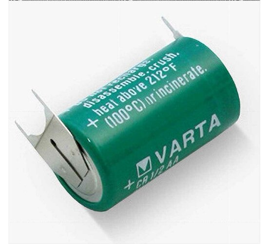 VARTA CR1/2AA Lithium-Batterie 3 Volt 950mAh  6127 mit Print Pin 3 ++/-