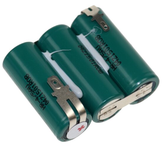 FDK Sanyo Akku für WOLF ACCU 60 45  mit Faston +4,8mm -2,8mm 3,6V 2150 mAh