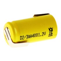 Mexcel Akku 2/3 AA 1,2V / 400mAh NS2/3AA400  NiCd Flattop...