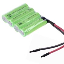 Mexcel Akkupack 4,8V/1500mAh NiMh AA Hochtemperatur 4S  m...