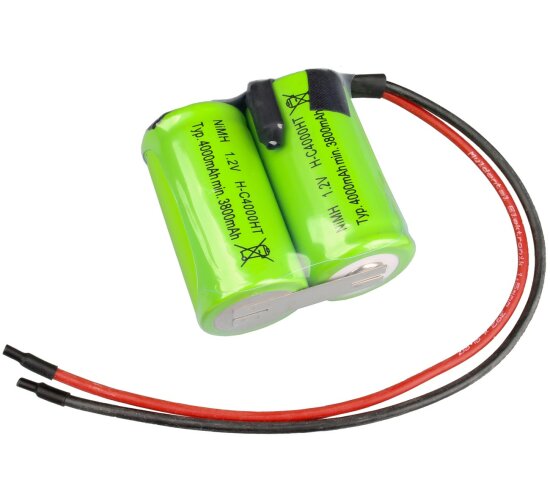 Mexcel Akkupack 2,4V 4000mAh - C Hochtemperatur 2S mt Silikonkabel 20 cm Akku