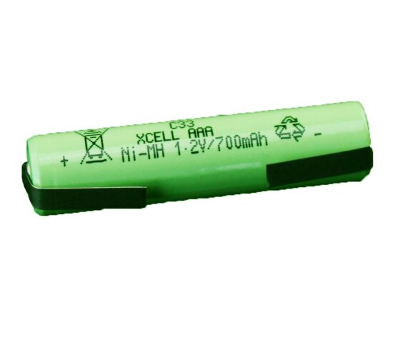 XCell Akku Micro AAA 1,2V / 700mAh X700AAAI Industrie mit Lötfahne