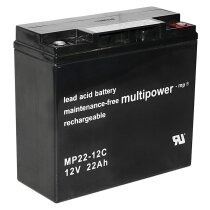 Multipower Blei-Akku MP22-12C Pb 12V / 22Ah Zyklenfest,...