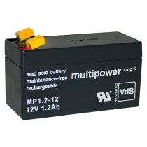 Multipower Blei-Akku MP1,2-12 Pb 12V / 1,2Ah VdS-Nr....