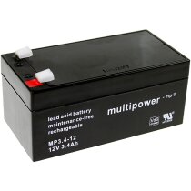 Multipower Blei-Akku MP3,4-12 Pb 12V / 3,4Ah VdS-Nr....