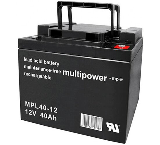 Multipower Blei-Akku MPL40-12 Pb 12V / 40Ah 10-Jahresbatterie