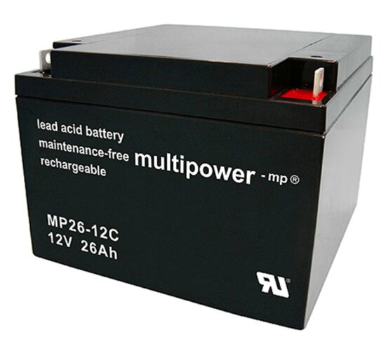 Multipower Blei-Akku MP26-12C Pb 12V / 26Ah Zyklenfest, M5