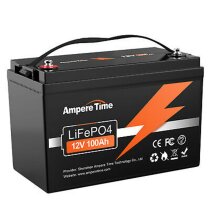 Ampere Time LiFePO4 Akku 12V 100Ah Lithium Batterie...