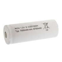 Mexcel Akku 3/2 D 1,2V / 7000mAh NS7000FH Hochtemperatur