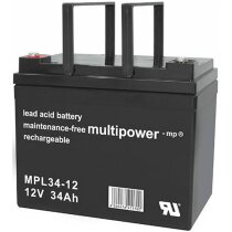 Multipower Blei-Akku MPL34-12 Pb 12V / 34Ah...