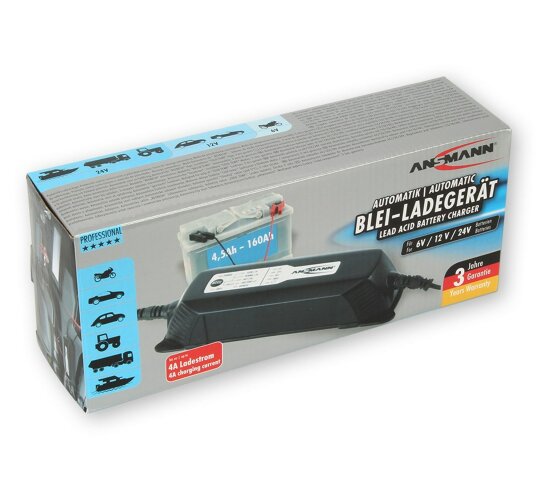 Ansmann ALCT 6-24/4 Tischladegerät ür Blei-Akkus 6-24 V