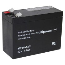 Multipower Blei-Akku MP10-12C Pb 12V / 10Ah Zyklenfest,...