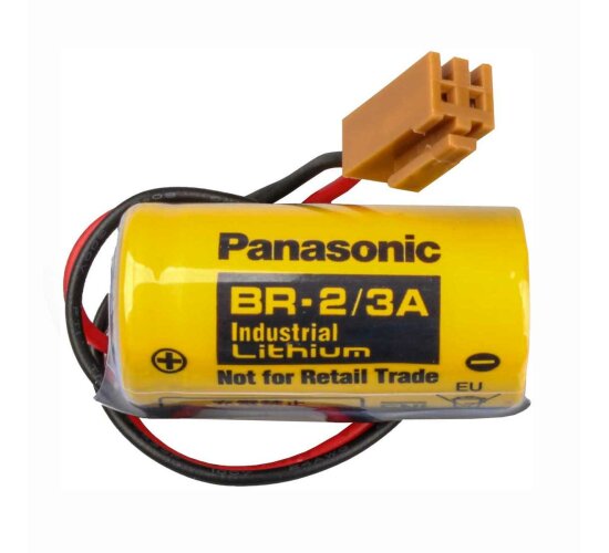 Panasonic Lithium 3V Batterie BR 2/3AN - 2/3A - Zelle + JAE-IL-2S-S3L-2P