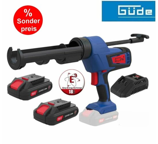 Güde Akku Kartuschenpresse 18V + 2 x Akku / Ladegerät