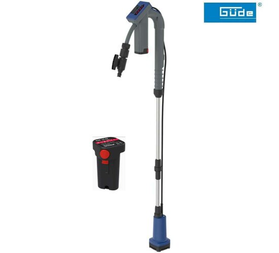 Güde Akku Regenfasspumpe 12V RFP 12-201-04 Gartenpumpe mit Akku und Ladegerät