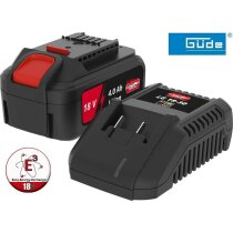 GÜDE Starterset System E³ Ladegerät + 18V...