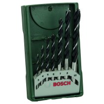 Bosch 7tlg. Mini-X-Line Holzspiralbohrer-Set (für...