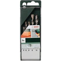 Bosch Beton-Steinbohrer-Set 5teilig 5 mm, 6 mm, 6mm,8mm.10mm  Kunststoffkassette