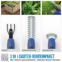 GÜDE Akku Gartenpflege-Set GPS 18-201-05 mit Akku + Ladegerät