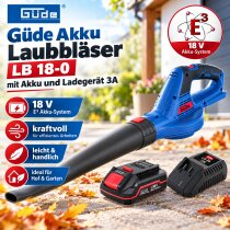 Güde Akku Laubbläser LB 18-0 mit Akku 2 Ah und...