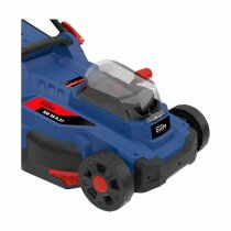 GÜDE Akku Rasenmäher RM 36/37 Brushless mit 2 x Akku 4.0 Ah und Doppelladegerät