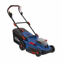 GÜDE Akku Rasenmäher RM 36/37 mit 2 x Akku 4.0 Ah und Doppelladegerät