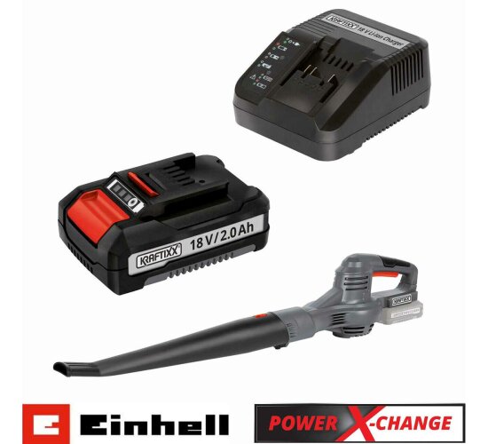 Einhell / Kraftixx Akku-Laubbläser KX-ALB 1821 Li- Akku 18V 2,0Ah Power X Change
