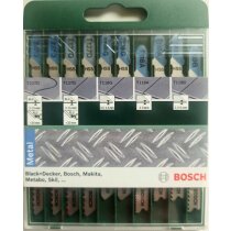 Bosch  10tlg. Stichsägeblatt-Set Metall Stichsäge T-Schaftaufnahme