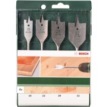 Bosch 4tlg. Flachfräsbohrer-Set mit 1/4...