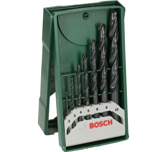 Bosch 7tlg. Mini-X-Line Metallbohrer-Set (Zubehör für Bohrmaschinen)