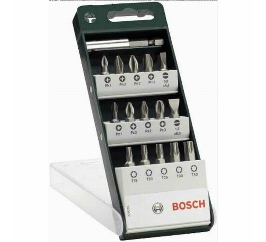 Bosch 2609255977 DIY Schrauberbitset 16-teilig 25 mm,