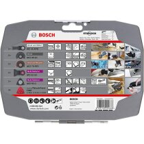 Bosch Professional 5 tlg. Starlock Multitool Set (für Holz, Metall, Multimaterial und abrasive Materialien, Zubehör Multifunktionswerkzeug)