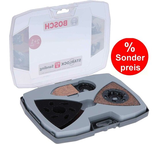 Bosch Professional 6 tlg. Schleifblatt Starlock Best of Sanding Set (für Holz & Mörtel, Zubehör Multifunktionswerkzeug)