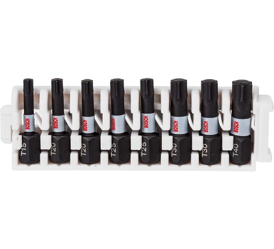 Bosch Professional 8tlg. Schrauber Bit Set Torx 16 -40 Impact Control, L. 25mm,
