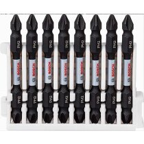 Bosch Doppelklingen Schrauberbit-Set, 8-teilig, PH2-PH2,...