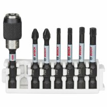 Bosch Professional 7tlg. Schrauber Bit Set (Impact Control, T/PZ/PH Bits - Länge: 25mm, Universalhalter Quick Release, Pick and Click, Zubehör Schlagschrauber Bohrschrauber)