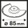 Bosch Karbid Segmentsägeblatt Mörtel und Fliesenkleber für Multifunktionswerkzeuge Starlock (ACZ 85 RT3)