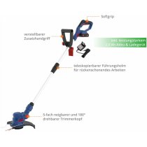 Güde Akku Rasentrimmer RT 18V ohne Akku / Ladegerät  mit 40 Messer