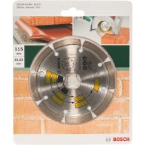 Bosch 2609256400  Diamanttrennscheibe Universal Top Allzweck, 115 mm, 22.23