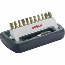 Bosch 12tlg. Schrauberbit-Set Titanium, gemischt (S, PH,...