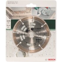 Bosch 2609256413 DIY Diamanttrennscheibe Beton Top Beton/Granit, 115 mm, 22.23