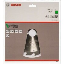 Bosch Professional 1x Kreissägeblatt Optiline für Holz, Ø 190 x 30 x 2,0 mm, 16 Zähne, Zubehör Kreissäge)